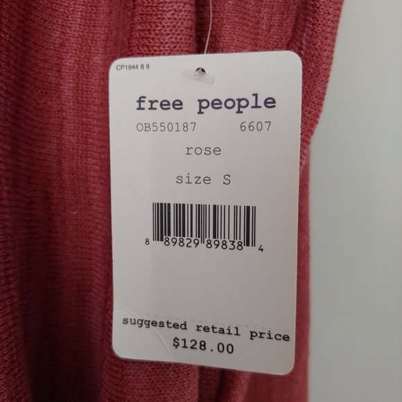 NWT Free People Sundae Swing Pullover Sweater Rose Pink Size Small - Picture 15 of 16